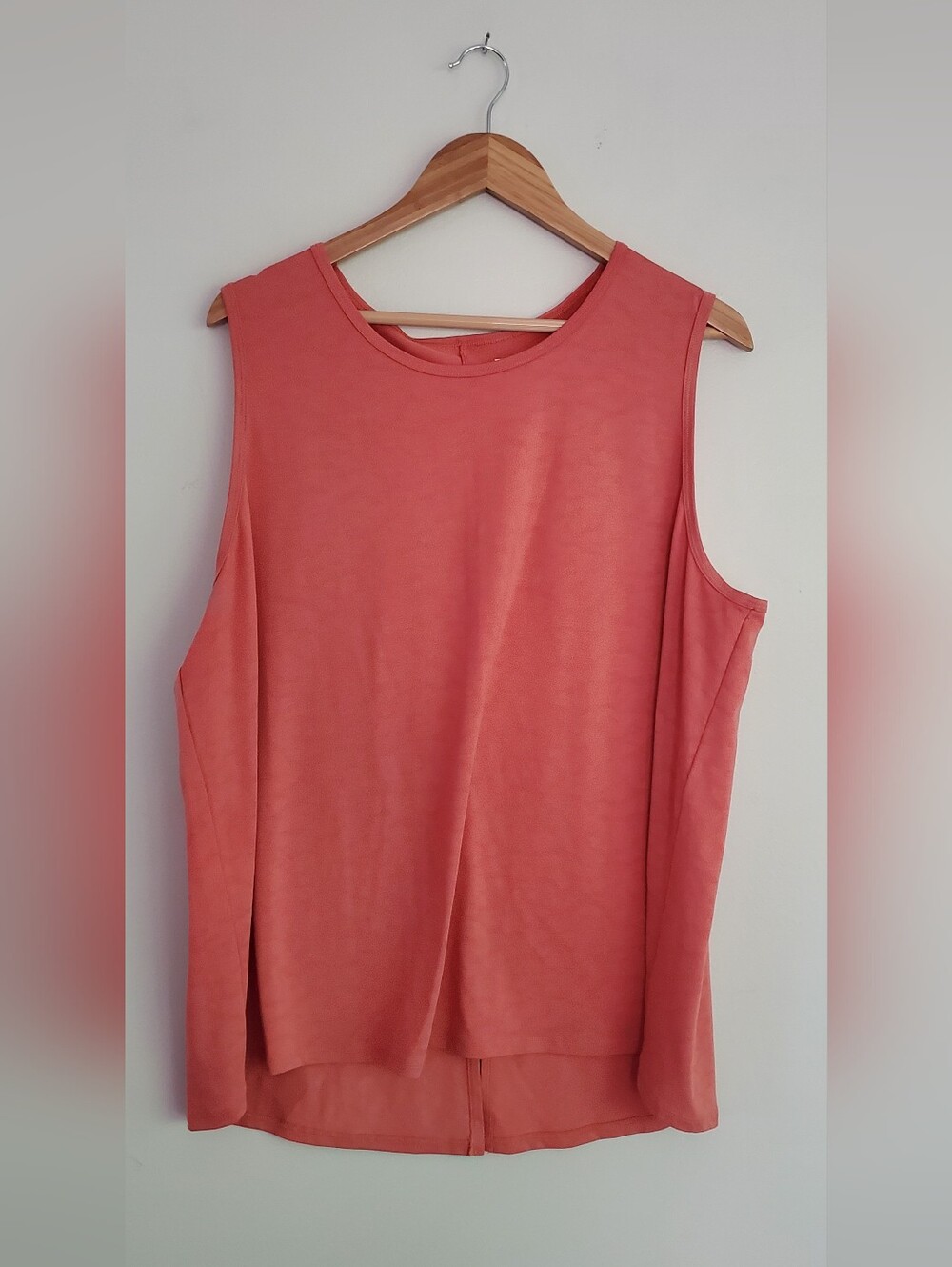 Duluth Trading Co Coral Sleeveless Print Texture Tank Top Size XXL